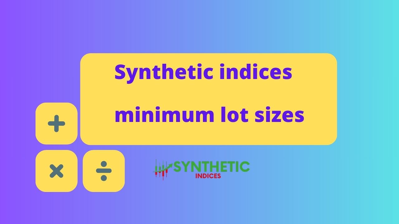 Synthetic indices minimum lot sizes